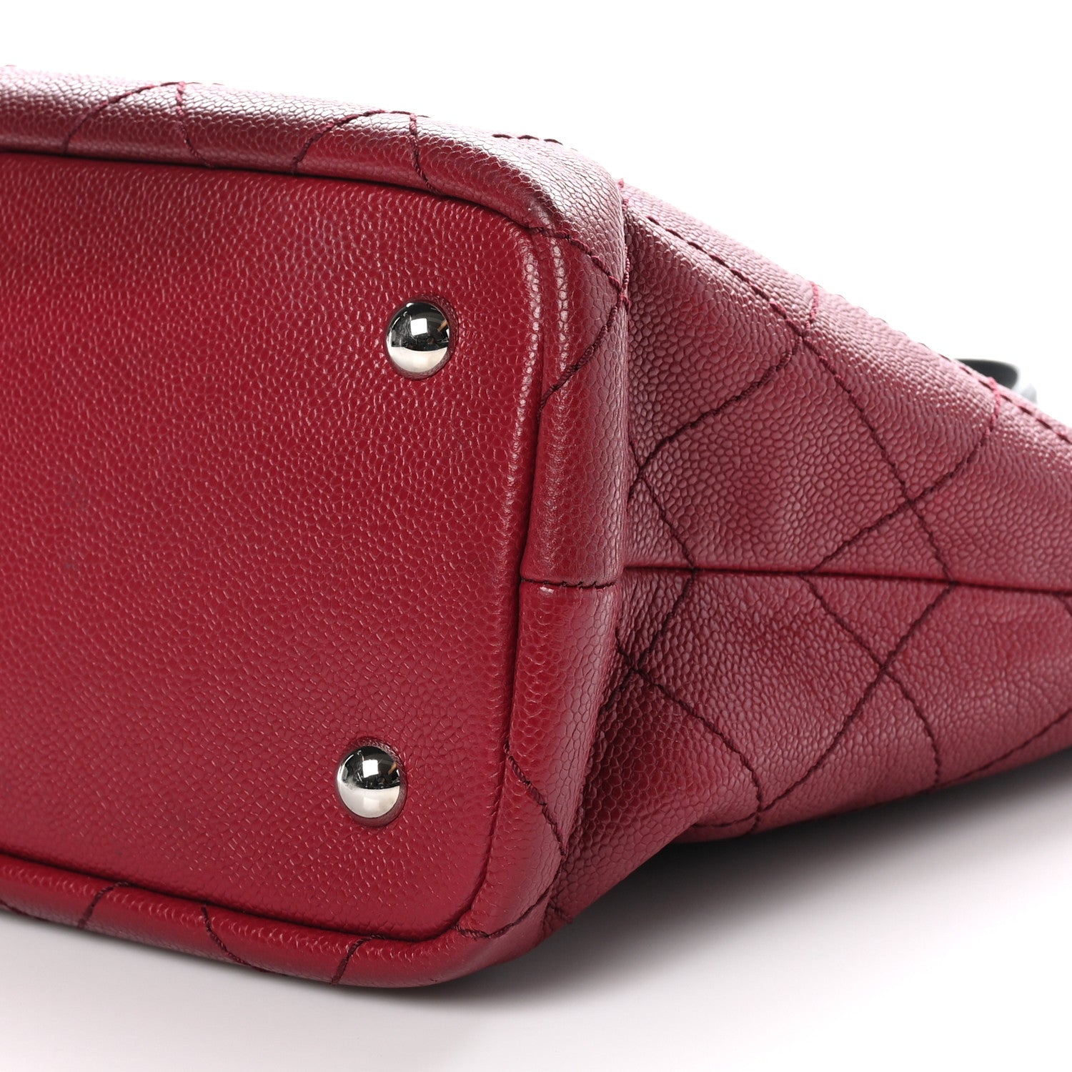 Chanel Grained Calfskin Shopping Fever Tote Red 11 of 14