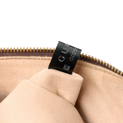 Gucci GG Supreme Monogram Web Medium Ophidia Top Handle Dome Bag Brown 7 of 12