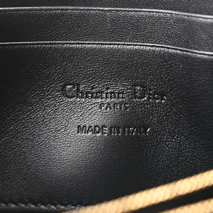 Christian Dior Lambskin Cannage Lady Dior Zip Wallet Black 6 of 11