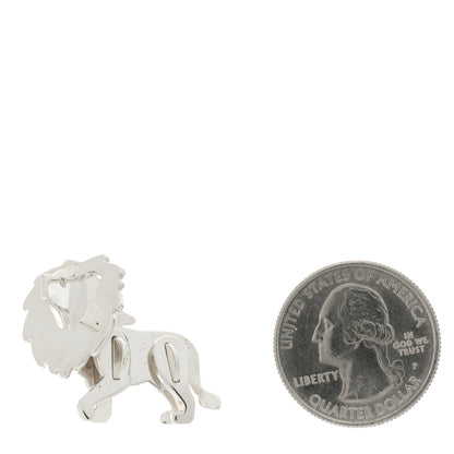 Tiffany Sterling Silver Diamond Save the Wild Lion Brooch 2 of 3