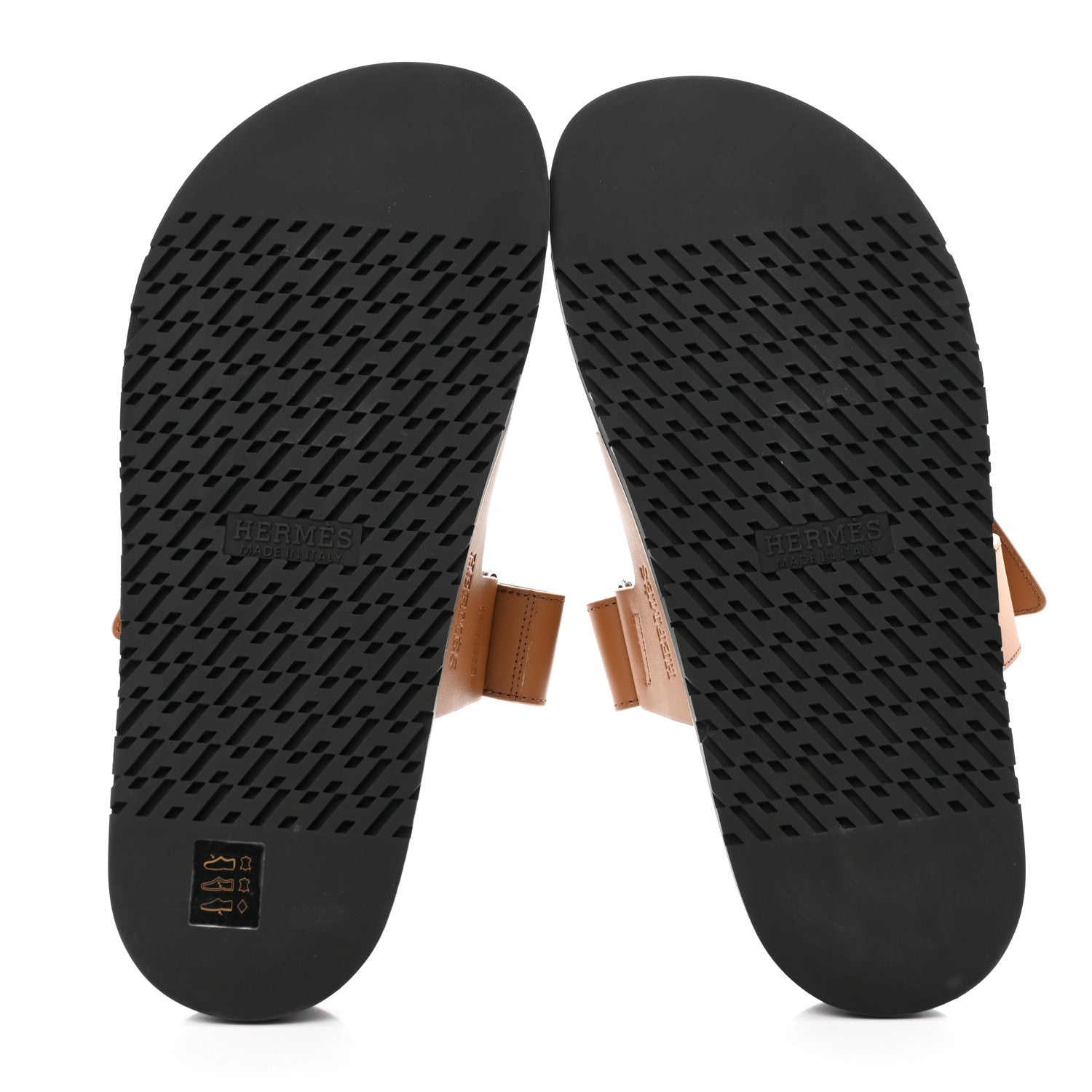 Hermes Calfskin Womens Chypre Sandals 39.5 Naturel 4 of 8