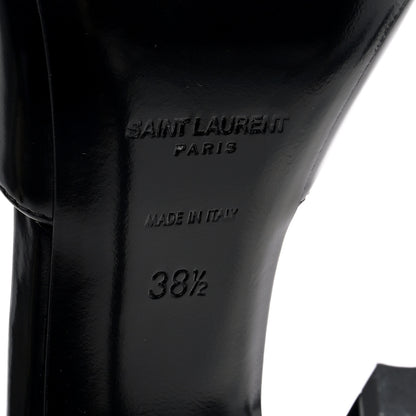 Saint Laurent Patent Calfskin Dorsay 110 Pumps 38.5 Black 6 of 8