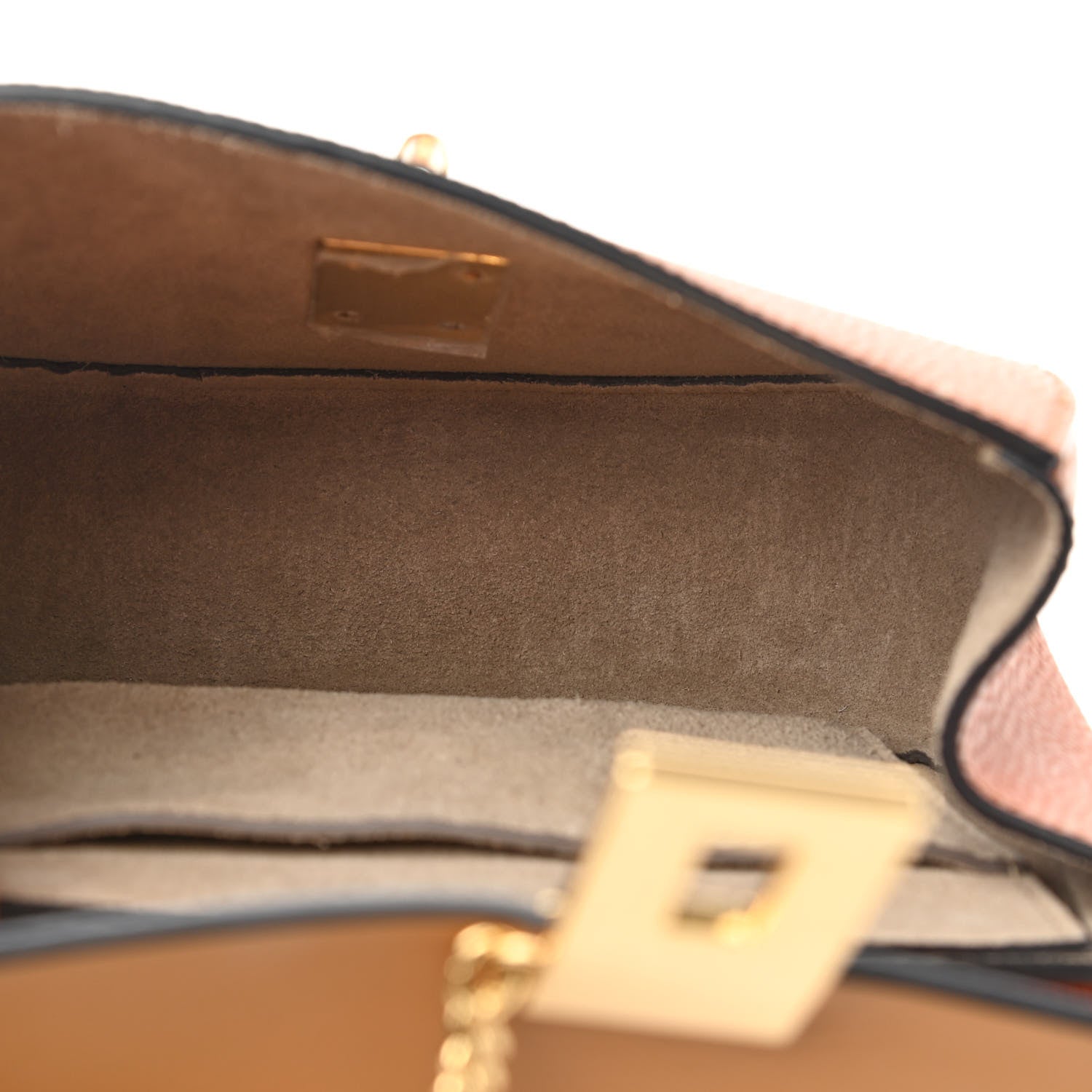 Chloe Grained Calfskin Lambskin Bi-Color Drew Shoulder Bag Orange Mustard 4 of 9