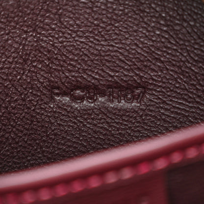 Celine Satin Calfskin Nano Double Stitching Luggage Burgundy Pink 7 of 11