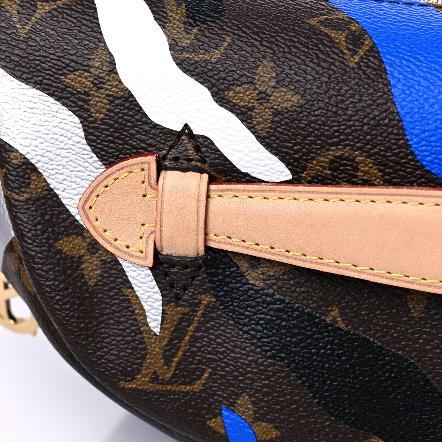 X LOL Monogram Bumbag Blue Silver