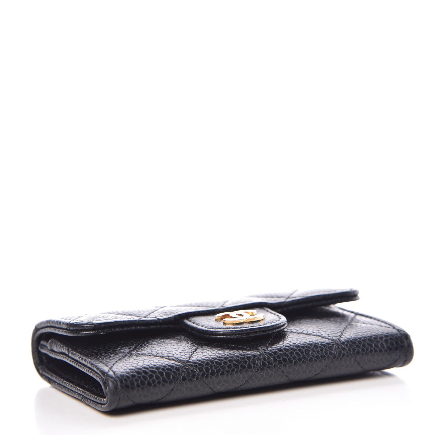 Chanel Caviar Quilted Flap Card Holder Black 4 of 9