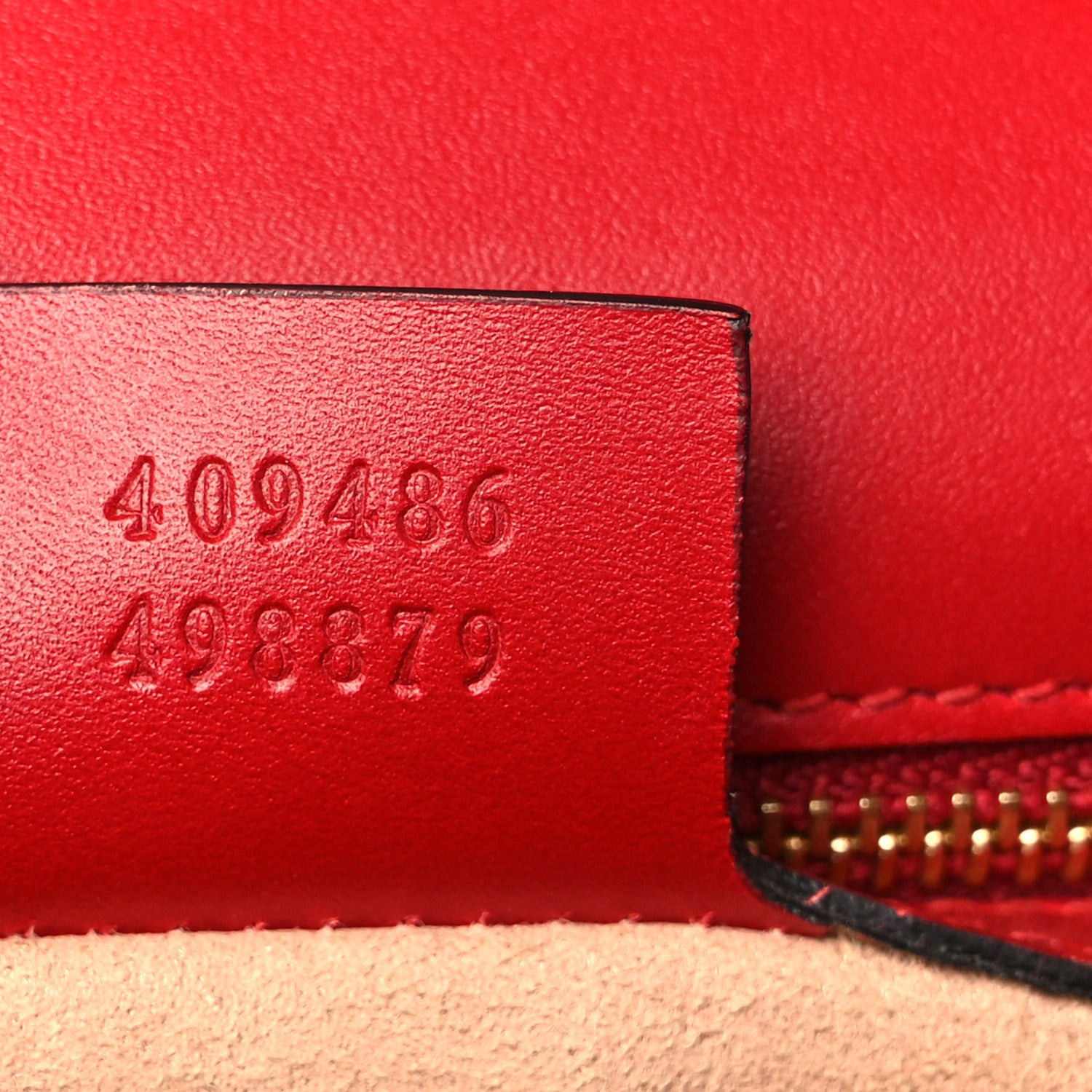Gucci Guccissima Medium Padlock Shoulder Bag Hibiscus Red 7 of 10