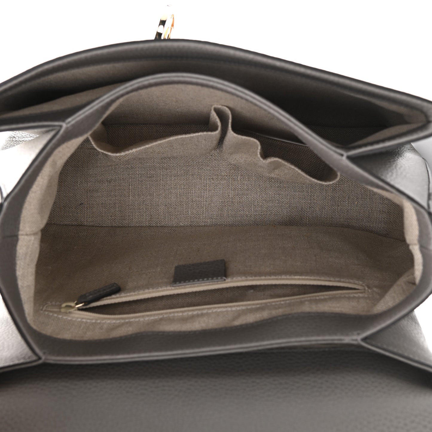 Dollar Calfskin Medium Interlocking G Top Handle Shoulder Bag Loess