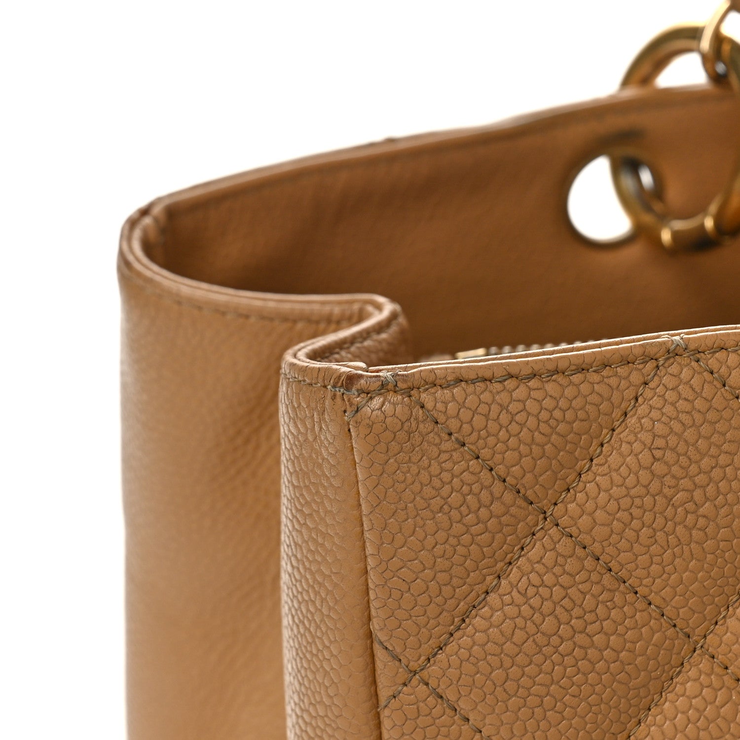 Chanel Caviar Quilted Grand Shopping Tote GST Beige Clair 11 of 19
