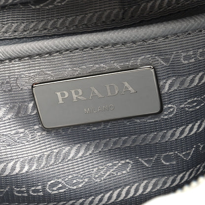 Prada Re-Nylon Vela Saffiano Pocket Double Buckle Messenger Shoulder Bag Fiordaliso 6 of 9