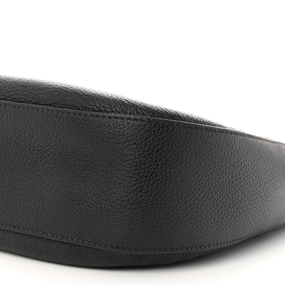 Prada Vitello Phenix Zippered Messenger Hobo Black 9 of 9