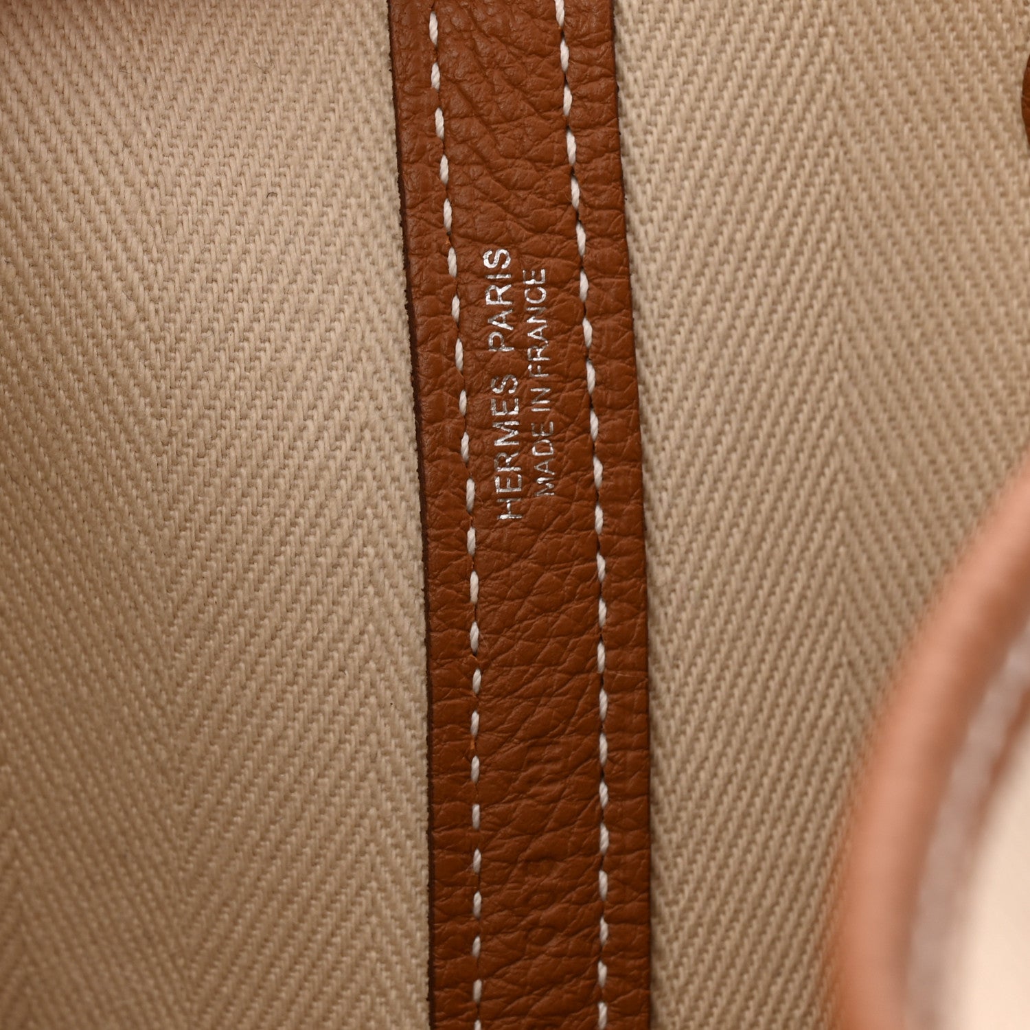 Hermes Grand Chevron Weave Negonda Garden Party 36 MM Craie Gold 6 of 15