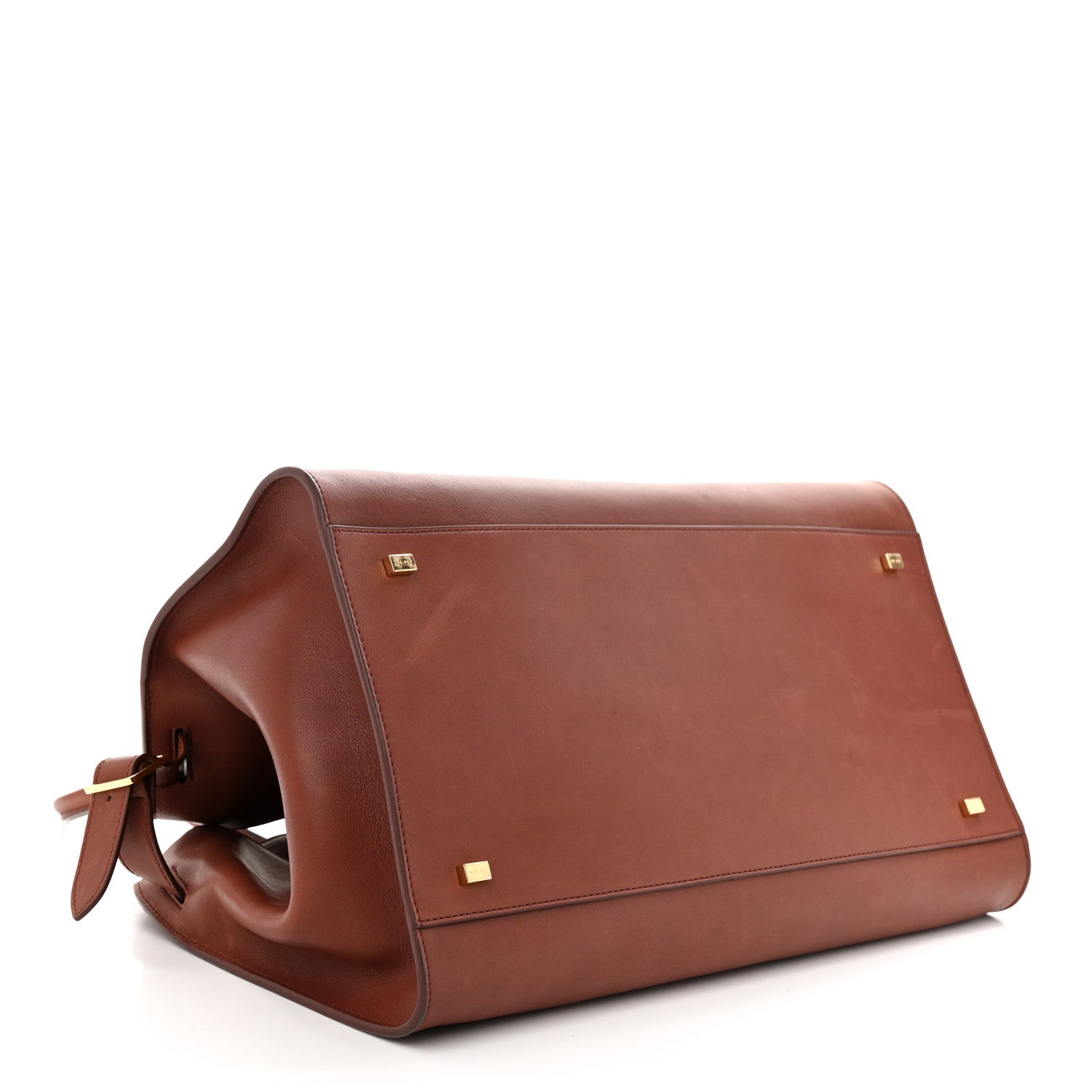 The Row Polished Saddle Calfskin Soft Margaux 15 Cognac 4 of 18