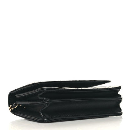 Chanel Lambskin Quilted Mini Camellia Bow Wallet On Chain WOC Black 4 of 11