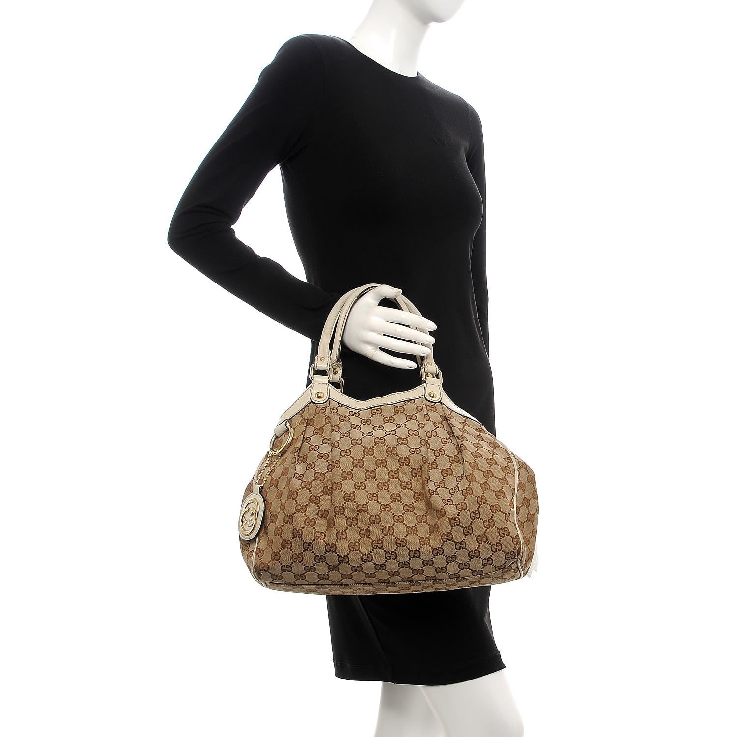 Gucci Monogram Medium Sukey Tote Off White 2 of 21