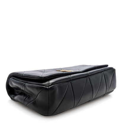 Saint Laurent Lambskin Patchwork Monogram Medium Jamie Black 4 of 9