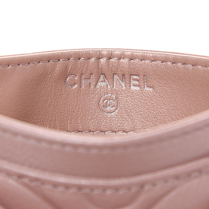 Chanel Goatskin Camellia Embossed Card Holder Light Pink 6 of 9