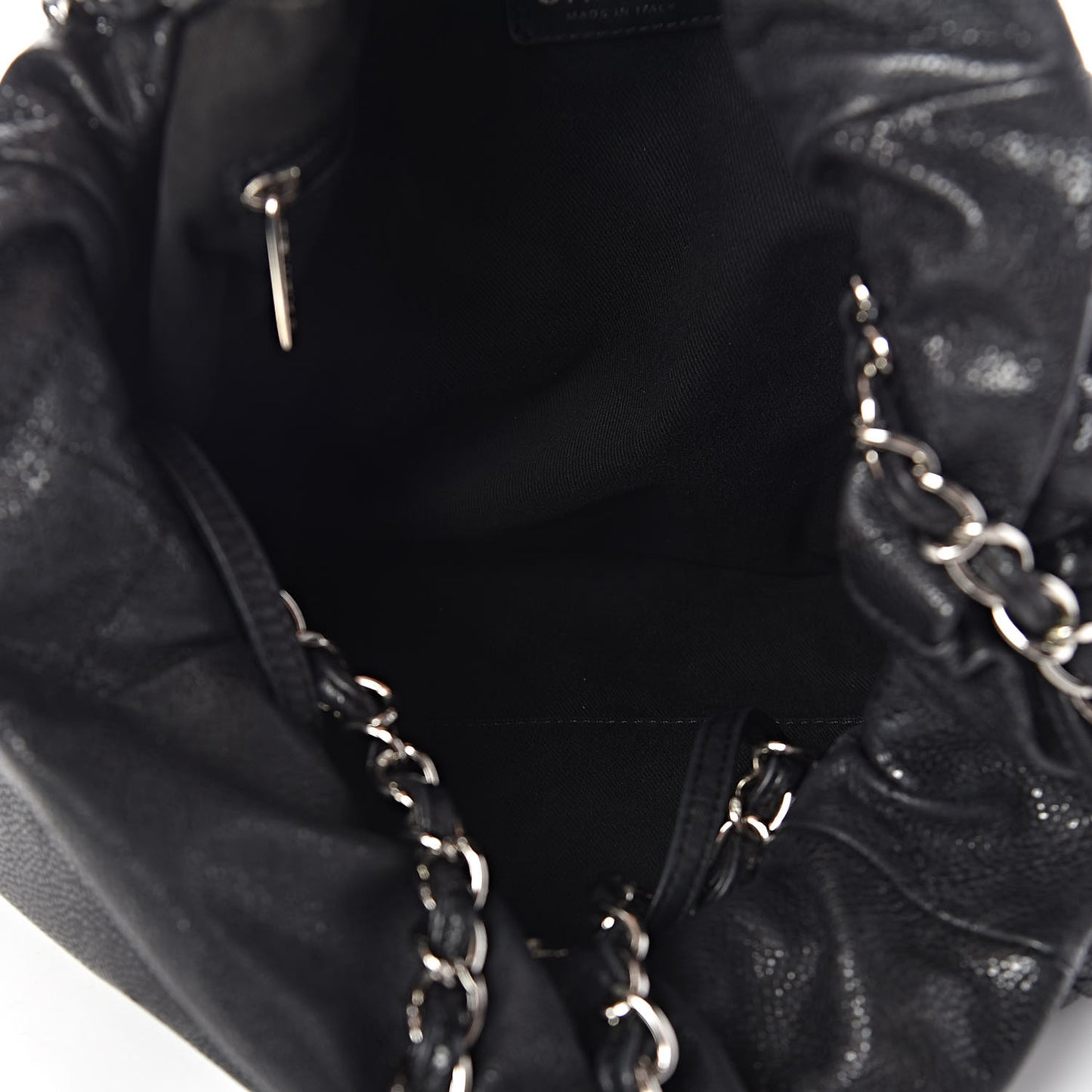 Caviar 31 Drawstring Tote Black