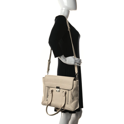 3.1 Phillip Lim Textured Calfskin Medium Pashli Satchel Milk 2 of 14