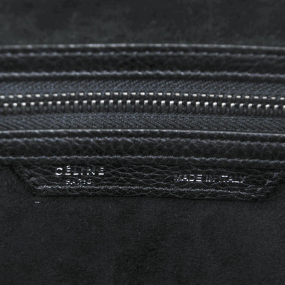 Celine Drummed Calfskin Mini Luggage Black 6 of 8