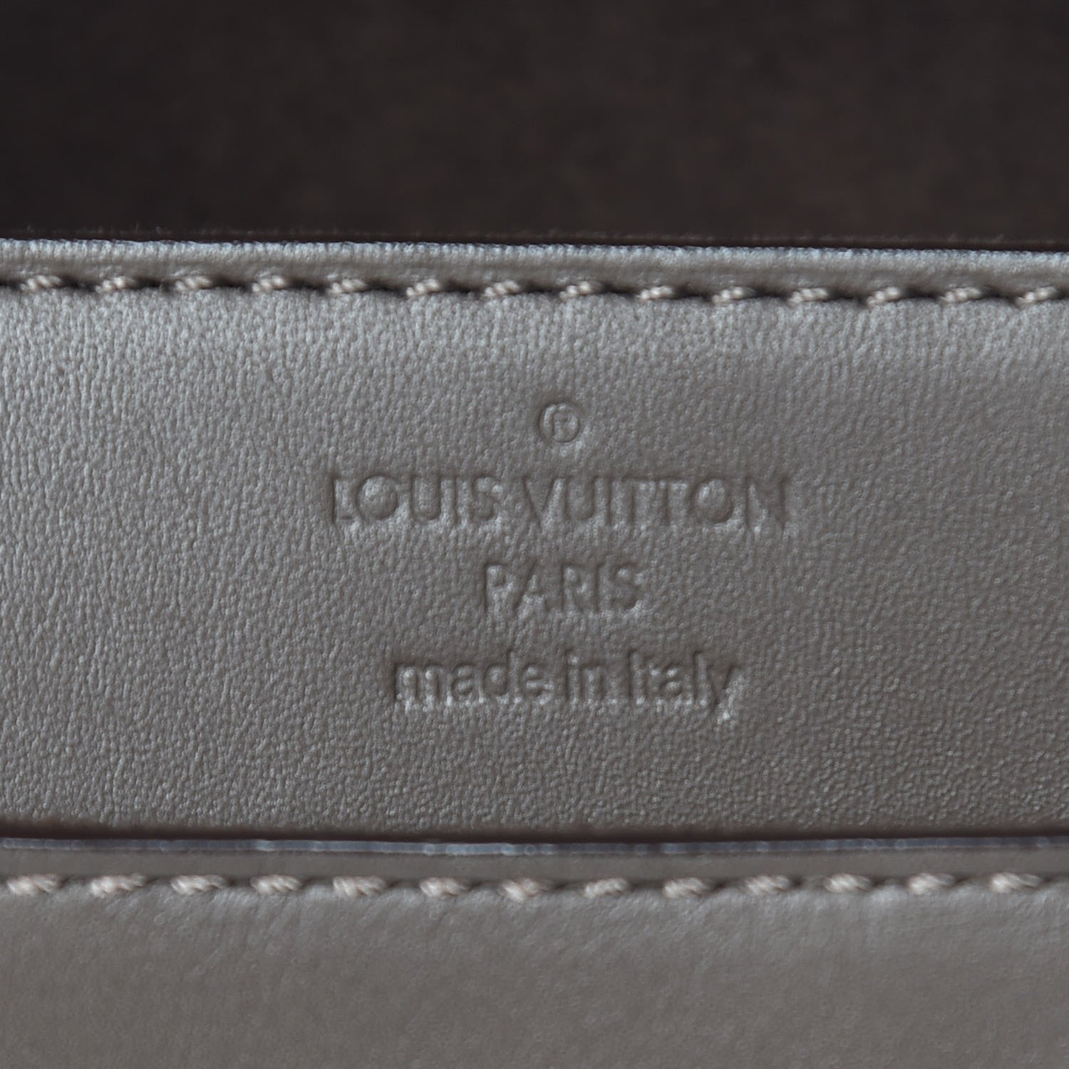 Louis Vuitton Calfskin Chain Louise GM Granit 8 of 12