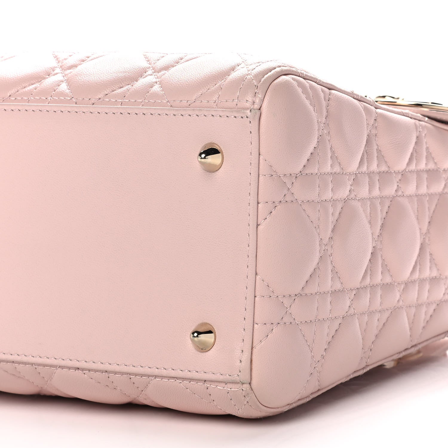 Christian Dior Lambskin Cannage Medium Lady Dior Light Pink 11 of 11