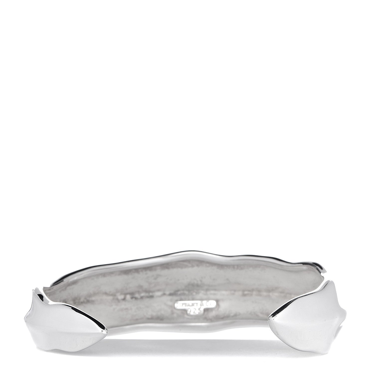 Tiffany Sterling Silver Sculpted Leaf Cuff Bracelet 3 of 4