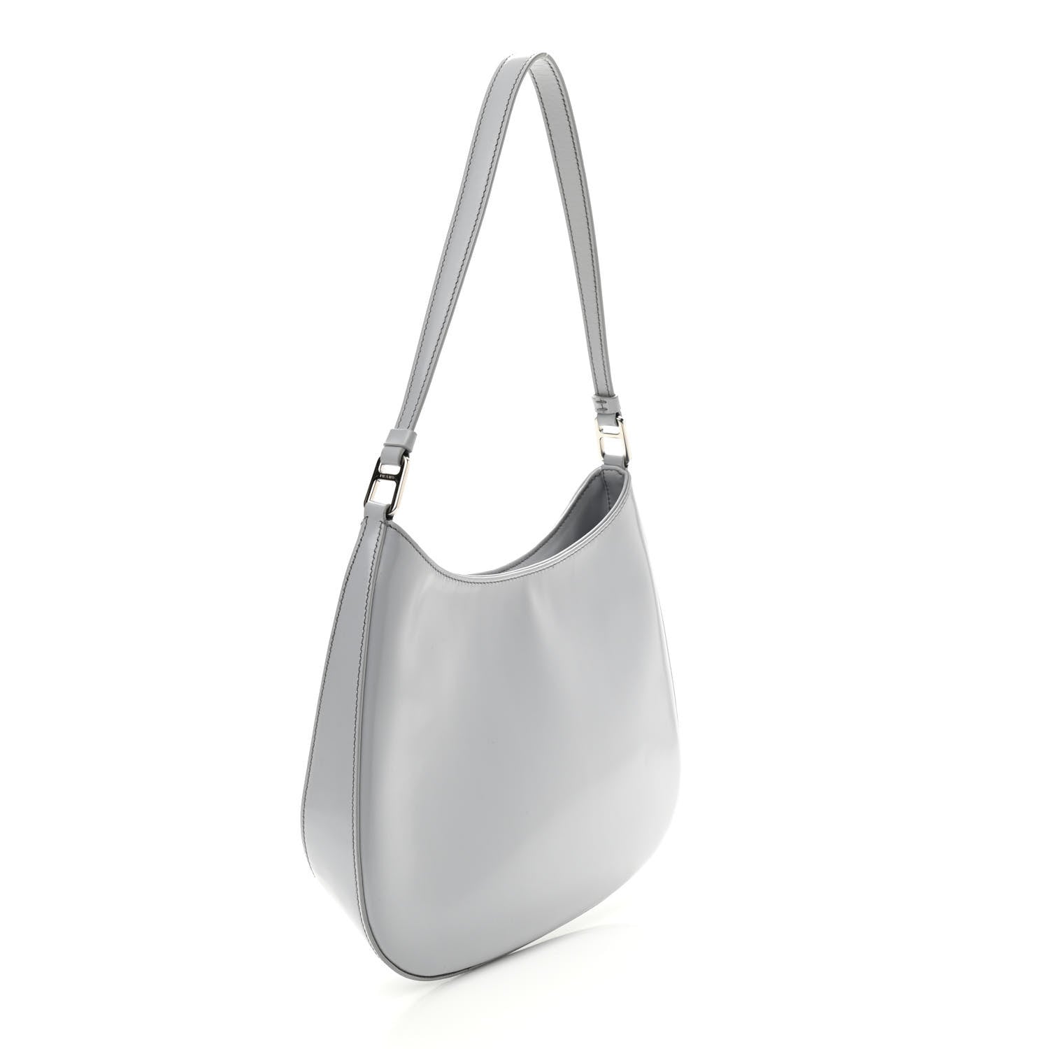 Prada Spazzolato Cleo Shoulder Bag Fiordaliso 3 of 9