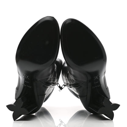 Louis Vuitton Calfskin Silhouette Ankle Boots 39.5 Black 5 of 8