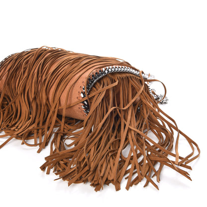 Stella McCartney Eco Suede Mini Fringe Falabella Tote Tan 10 of 10