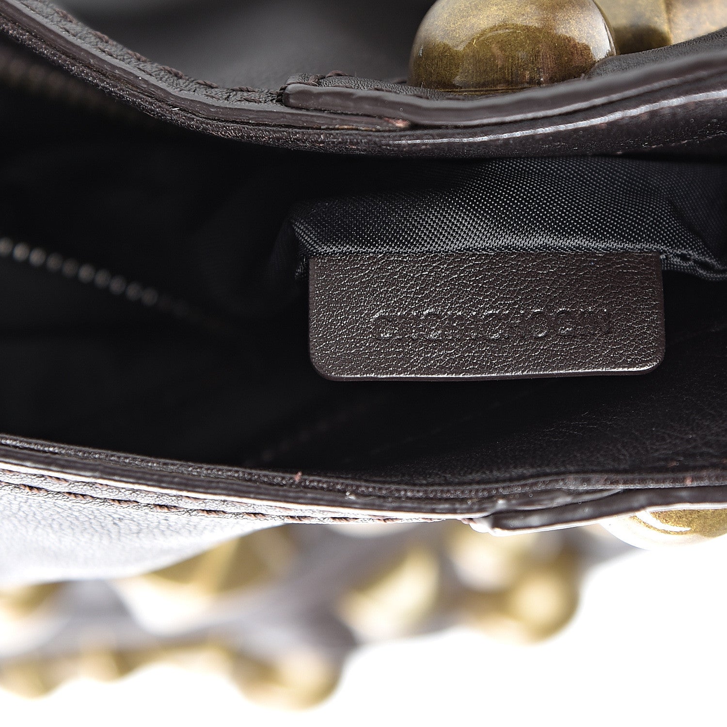 Burberry Calfskin Studded Medium Alverton Hobo Chocolate 7 of 15