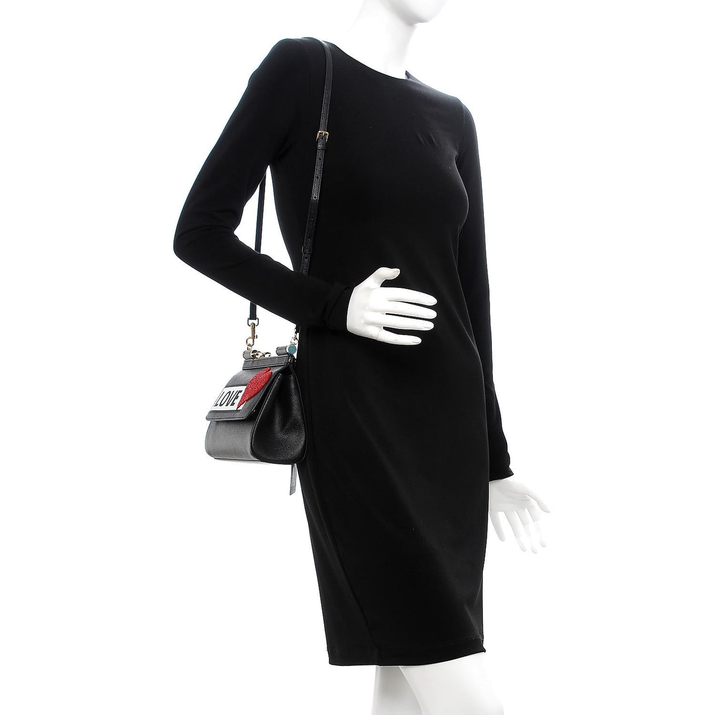 Dauphine Love Small Miss Sicily Satchel Black