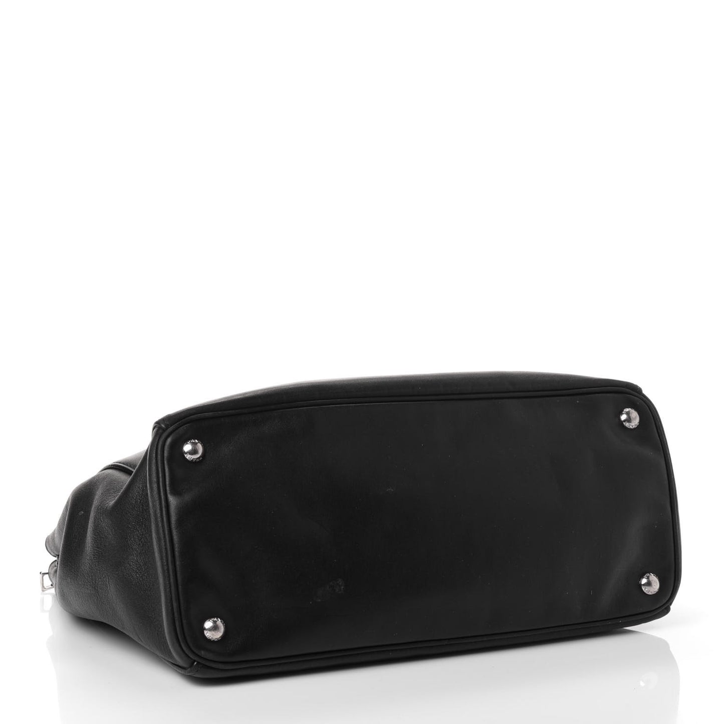 City Calf Medium Galleria Double Zip Tote Black