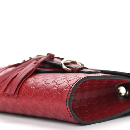 Gucci Soft Microguccissima Mini Emily Chain Shoulder Bag Rosso 9 of 9