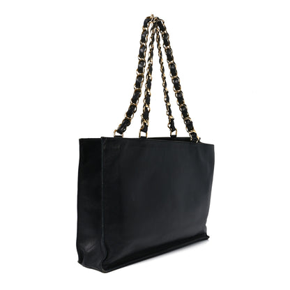 Chanel Lambskin CC Tote Black 3 of 12