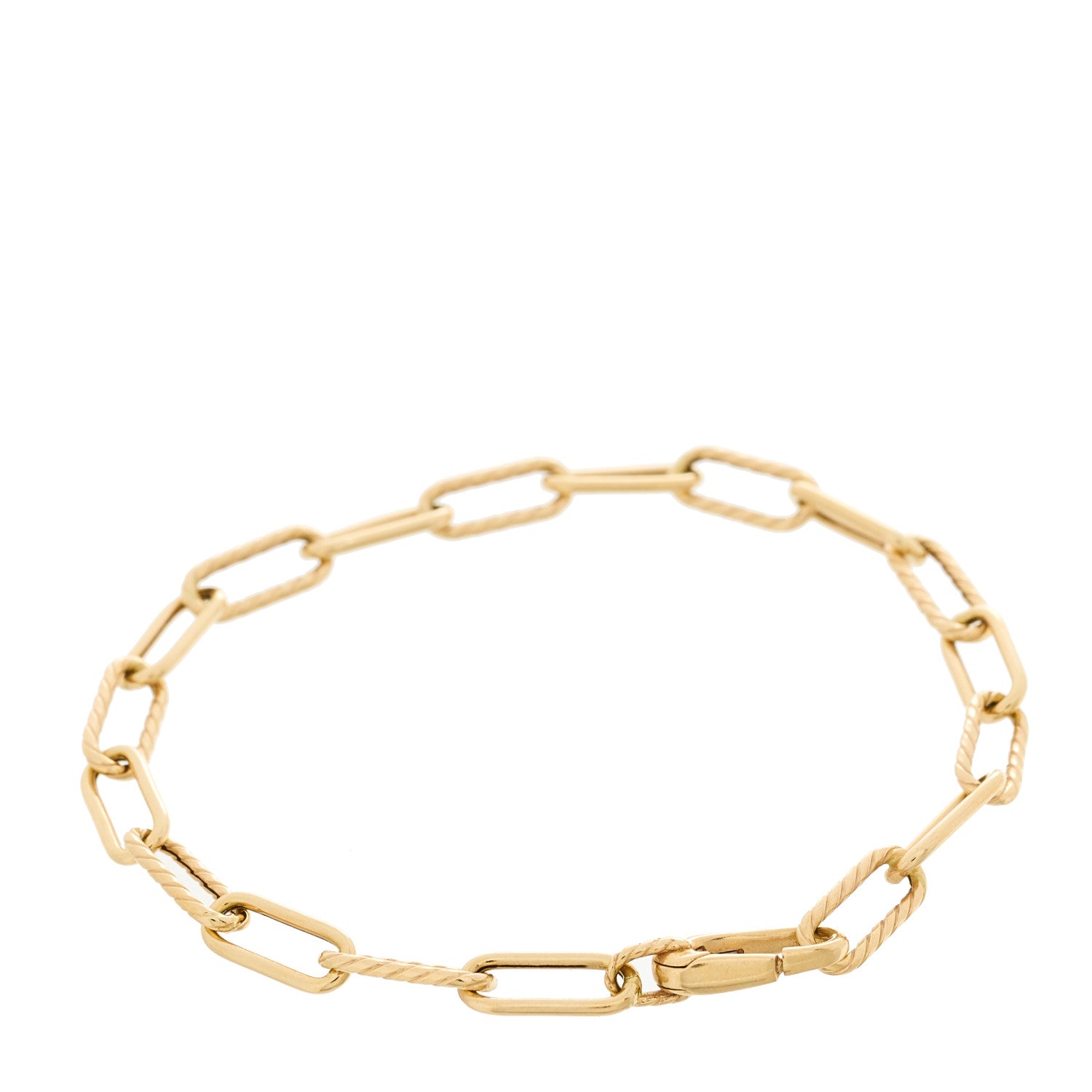 David Yurman 18K Yellow Gold 4mm Madison Classic Chain Bracelet 2 of 4