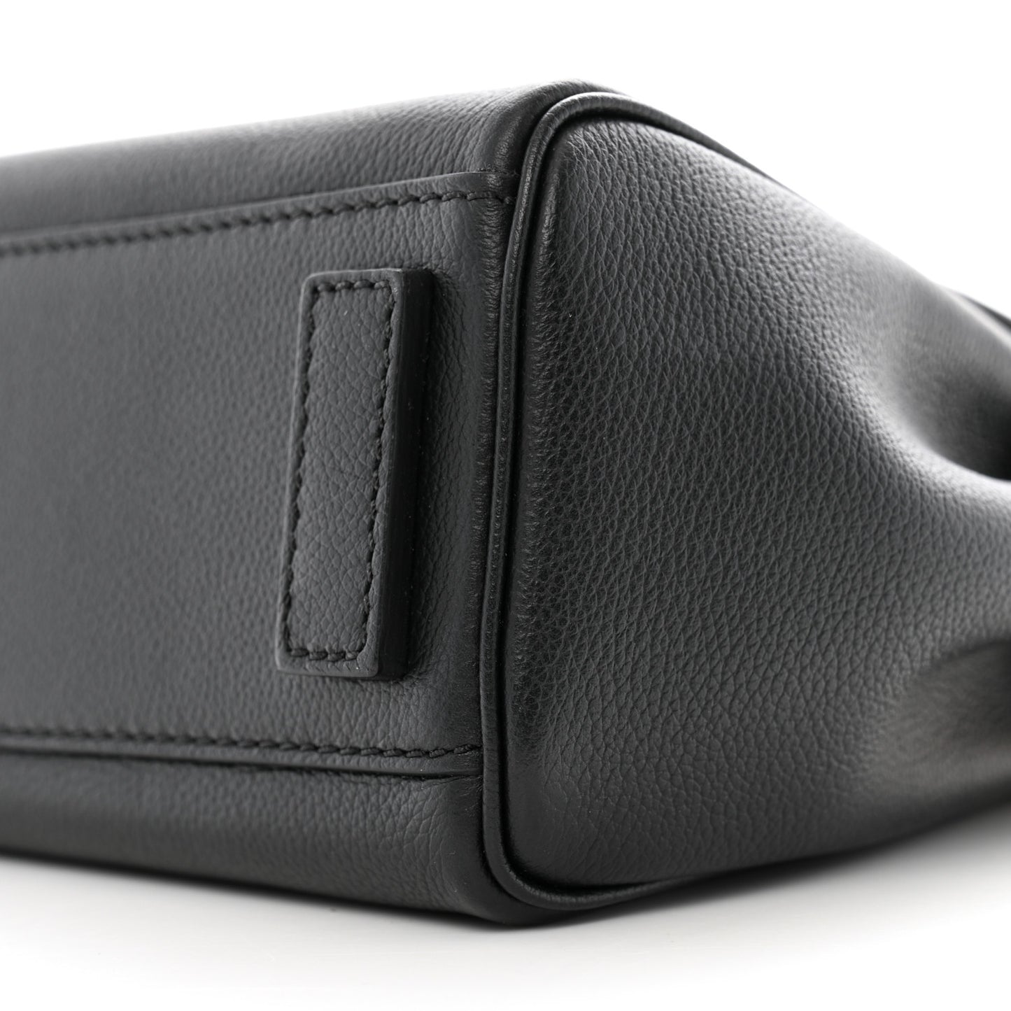 Grained Calfskin Small La Medusa Top Handle Bag Black