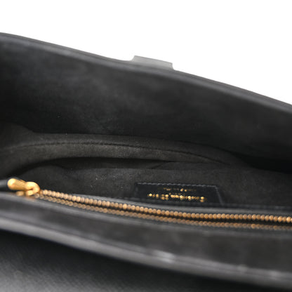 Christian Dior Grained Calfskin Saddle Bag Black 5 of 13