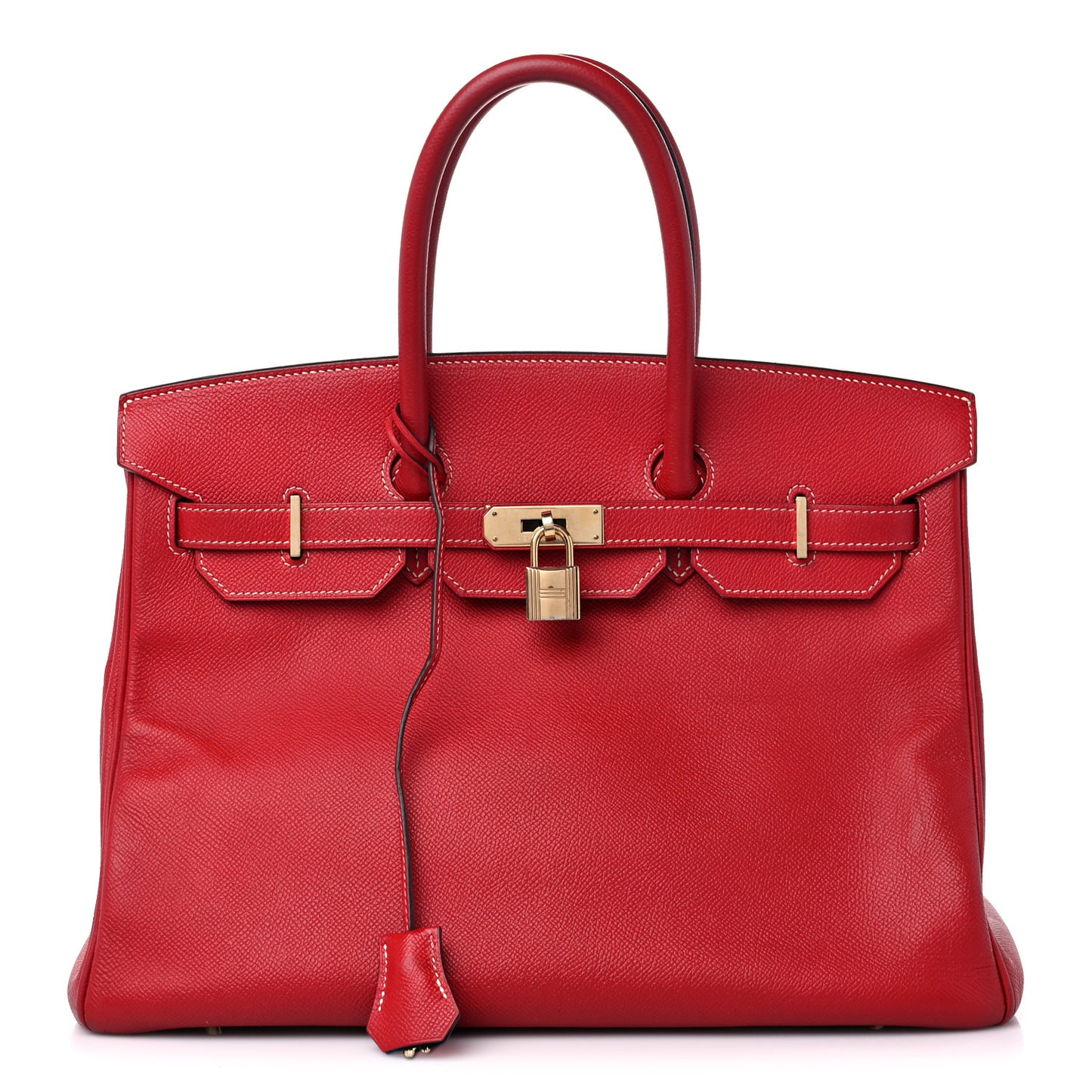 Epsom Candy Birkin 35 Rouge Casaque Bleu Thalassa