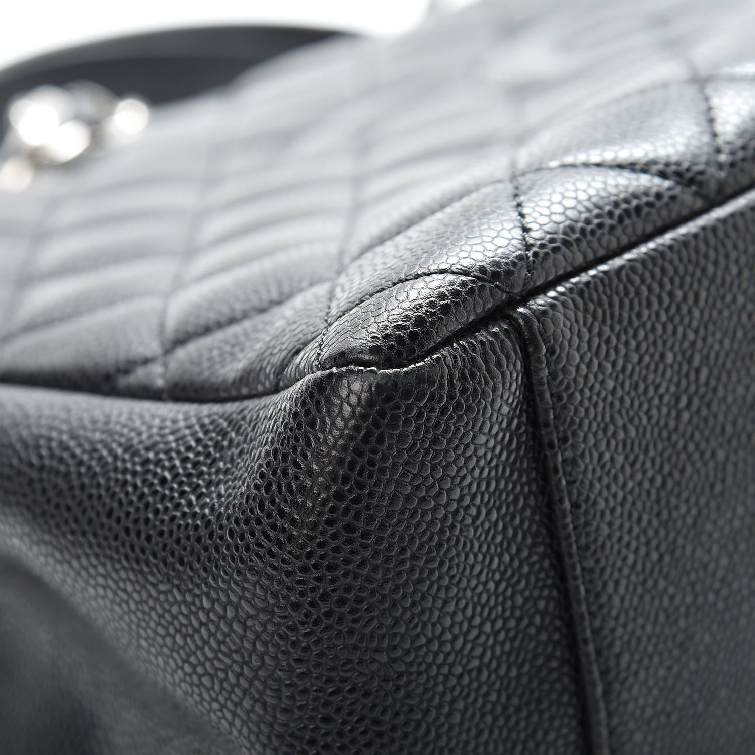 Chanel Caviar Quilted Grand Shopping Tote GST Black 9 of 12