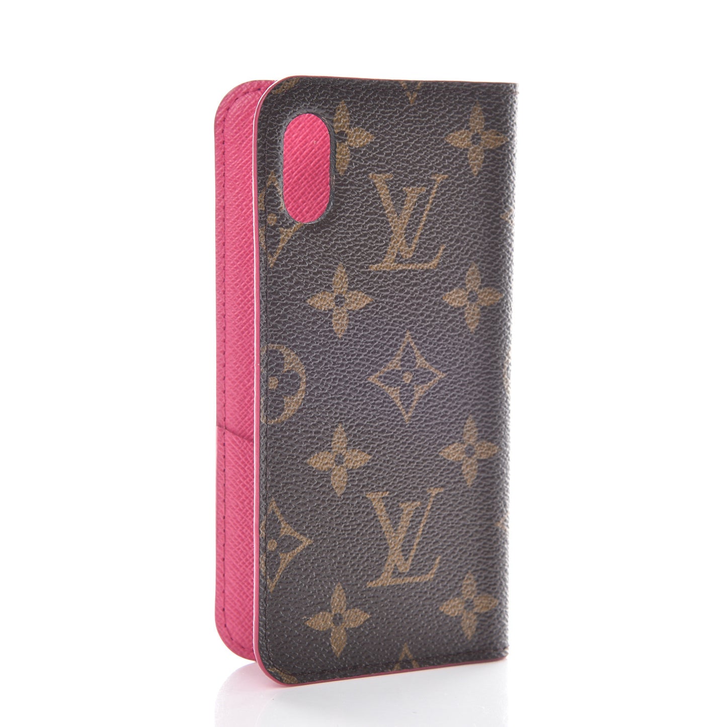 Monogram iPhone X Folio Case Rose Pop
