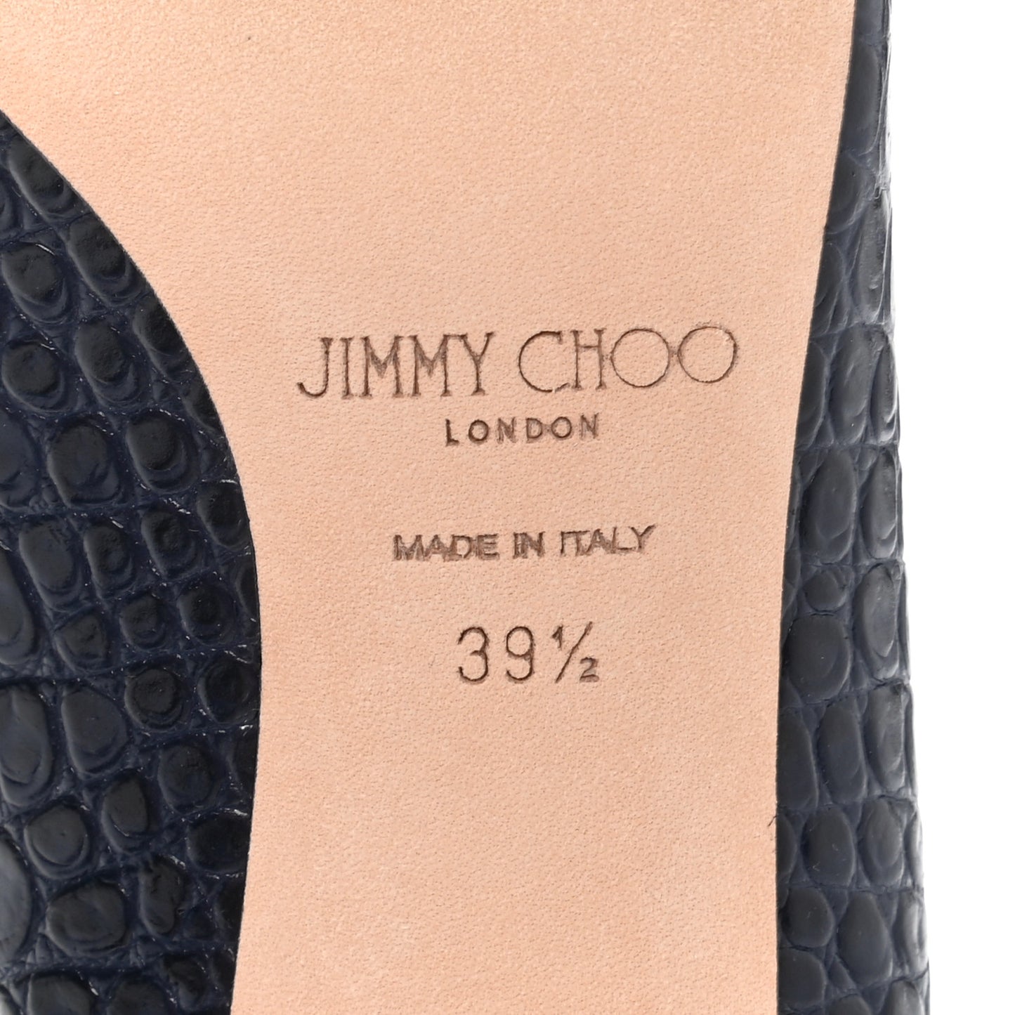 Crocodile Embossed Calfskin Love 85 Pump 39.5 Blue