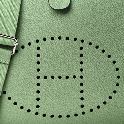 Hermes Taurillon Maurice Evelyne III PM Vert Criquet 10 of 11