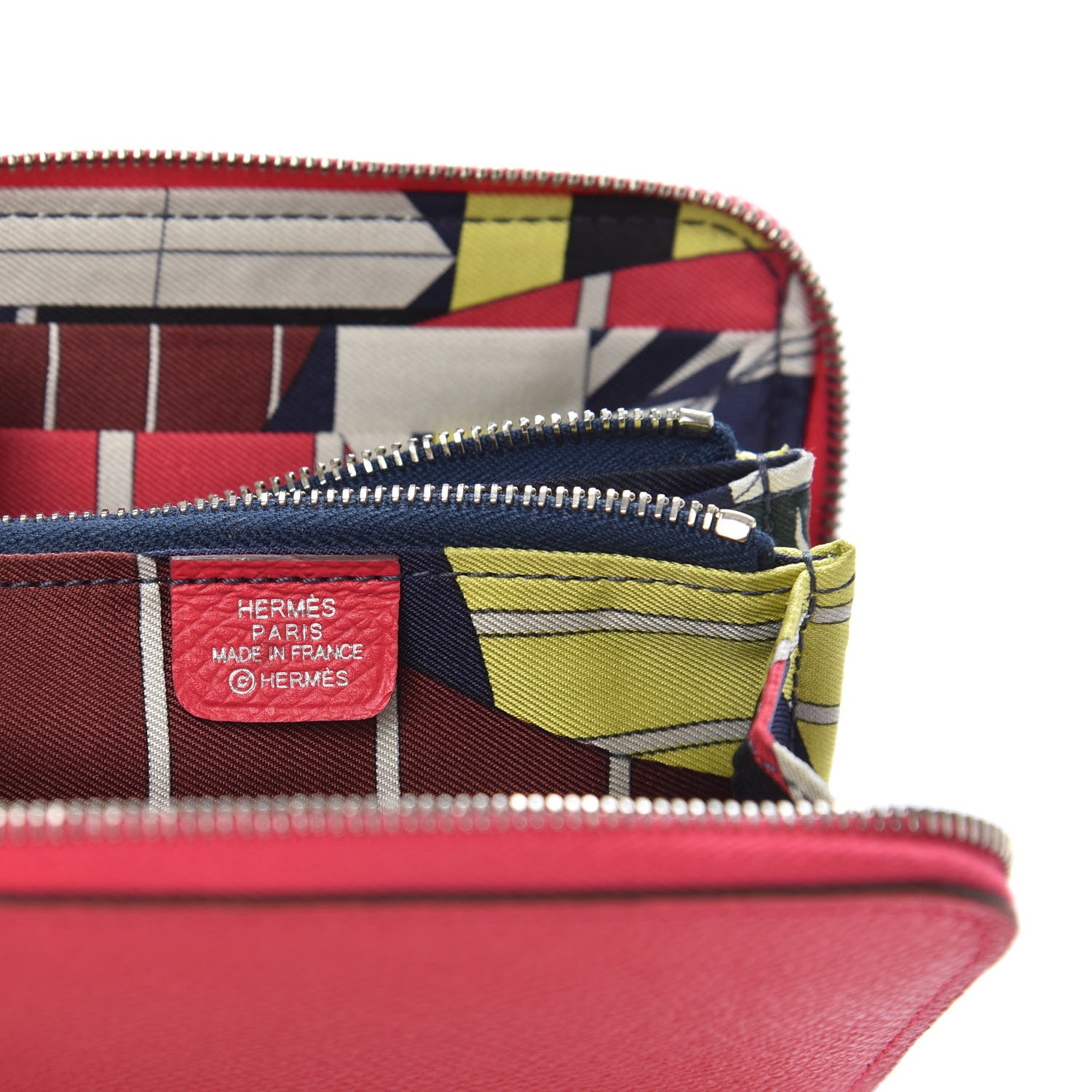 Hermes Epsom Silk'in Compact Wallet Rose Extreme 6 of 8