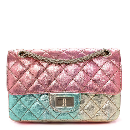 Chanel Metallic Goatskin Quilted Mini 2.55 Reissue Flap Multicolor 1 of 11