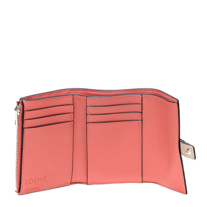 Loewe Grained Calfskin Compact Zip Wallet Light Oat 5 of 9