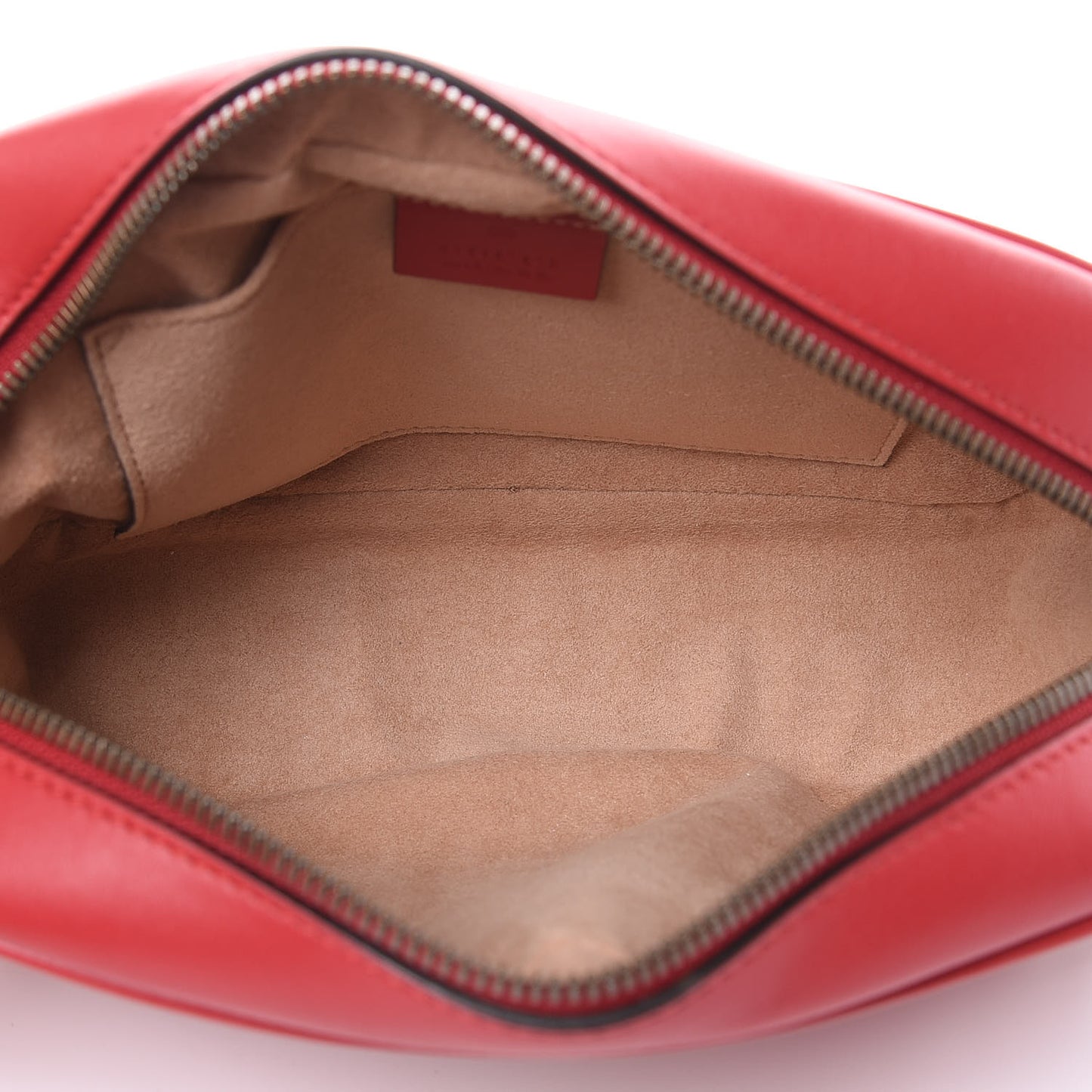 Calfskin Matelasse Small GG Marmont Chain Shoulder Bag Hibiscus Red