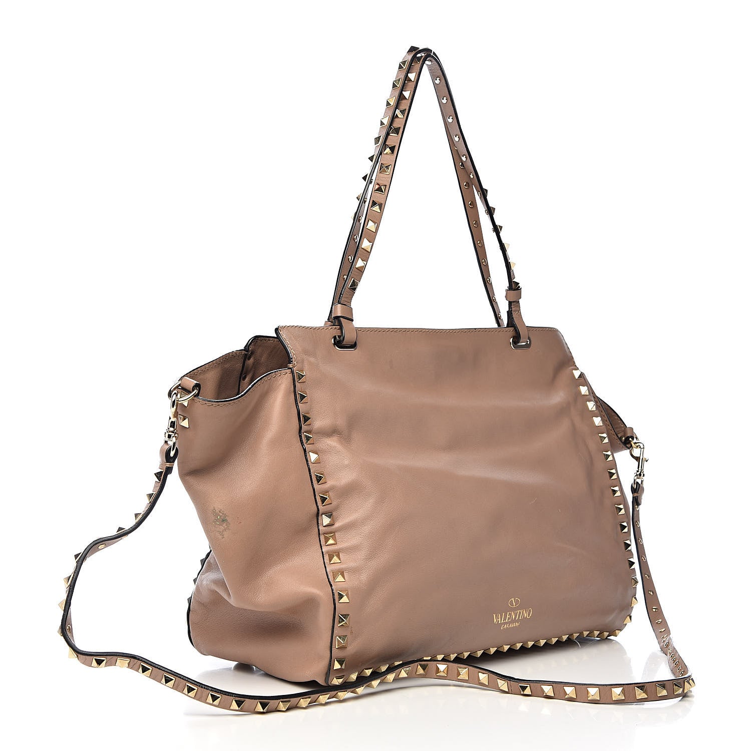 Valentino Garavani Vitello Medium Rockstud Tote Alpaca 3 of 21