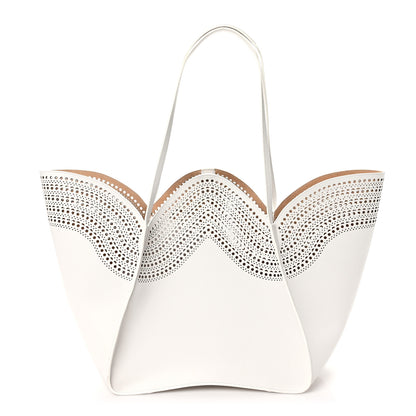 Alaia Calfskin Vienne Lili 24 Tote White 1 of 10