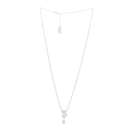 Chanel 18K White Gold Diamond Eternal No 5 Necklace 3 of 6